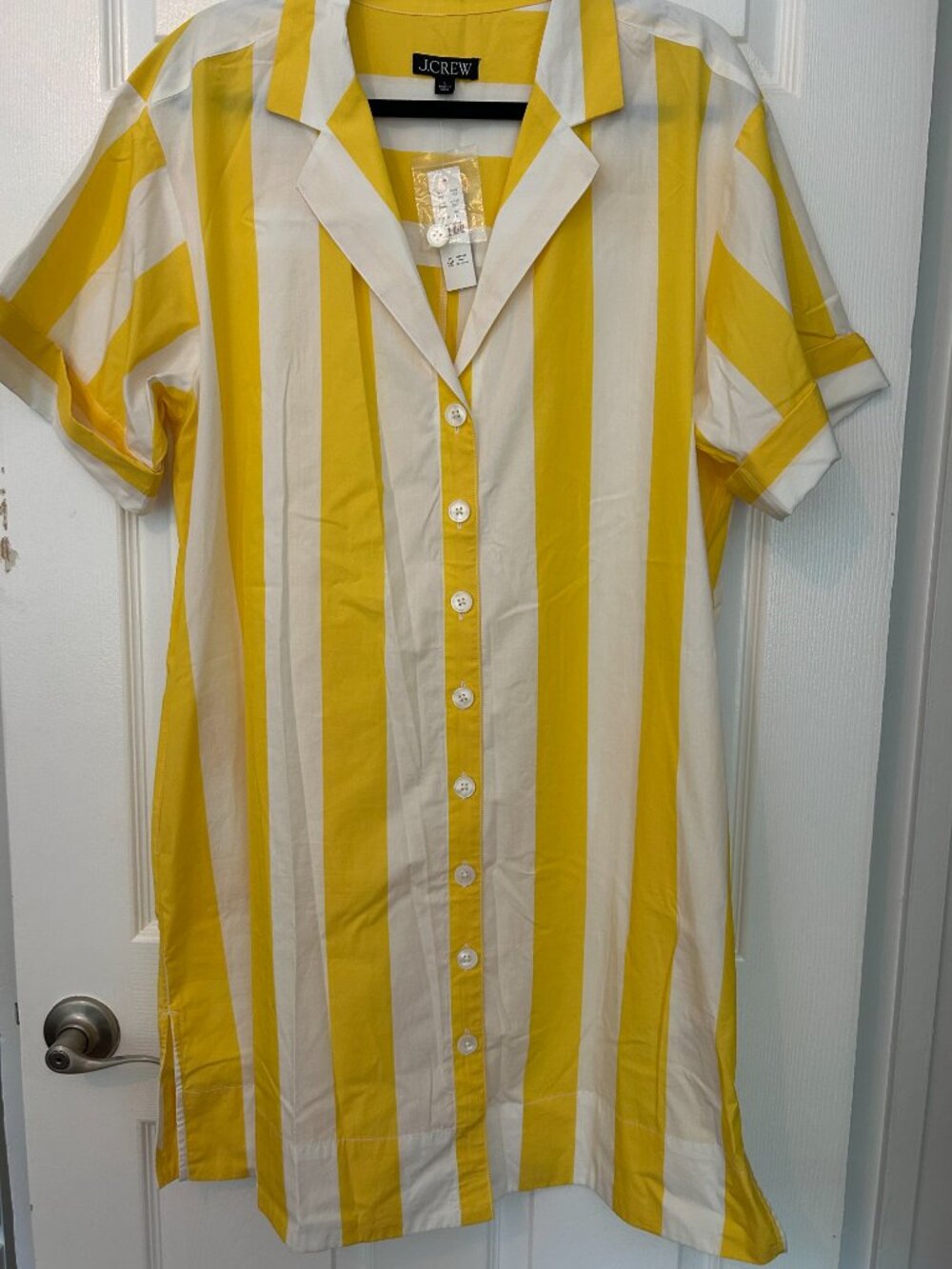 J Crew Allegria shirt-dress in stripe NWT - Picture 2 of 4